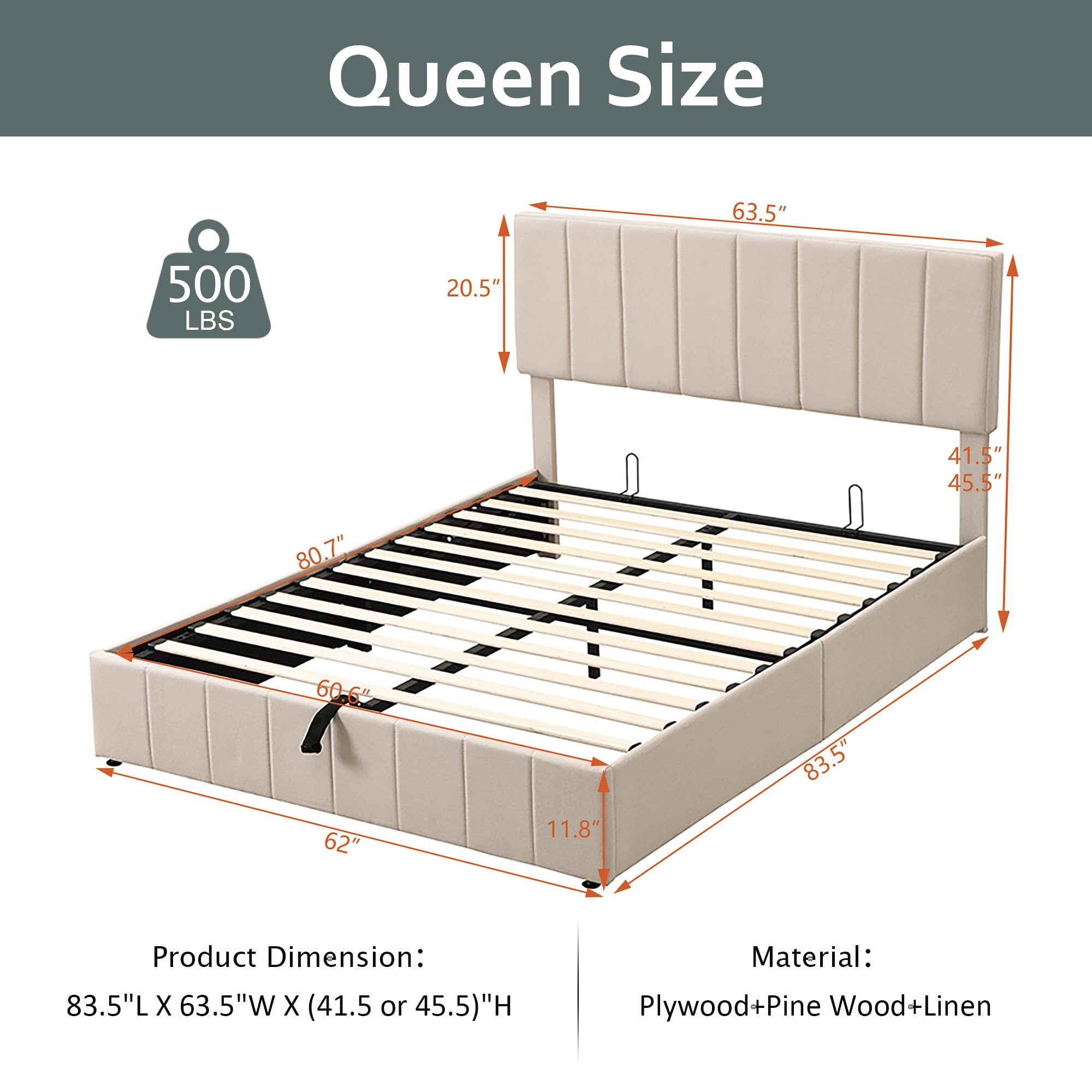 Gas Lift Up Storage Platform B - Gas Lift Storage Bed Hydraulic review and price