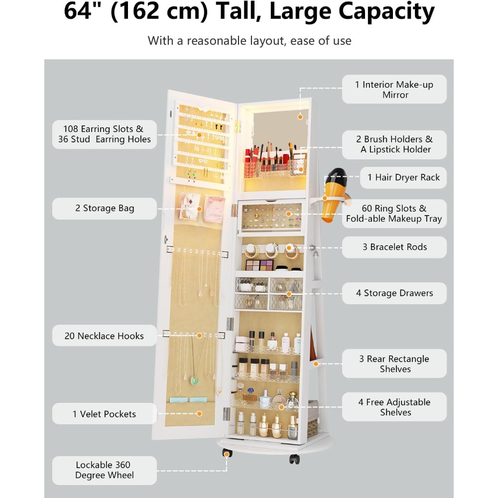 Full Length Mirror Jewelry Cab - Full Length Mirror Jewelry Armoire review and price