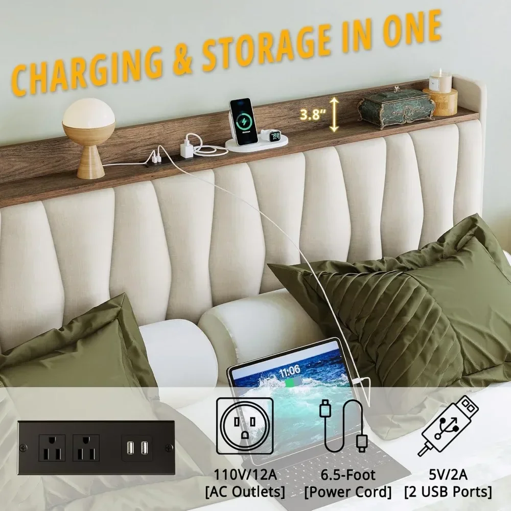 &King Size Bed Frame With Stor - King Size Bed Frame With Storage Drawers review and price