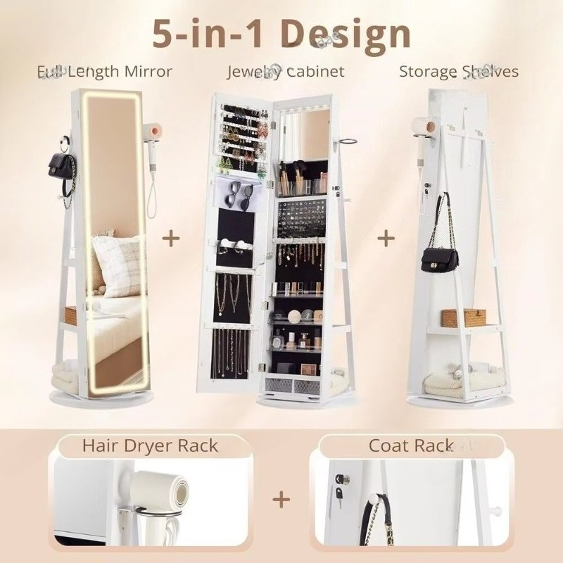 Standing Mirror Jewelry Cabine - Full Length Mirror Jewelry Armoire review and price